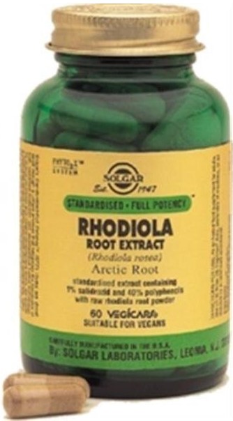 SOLGAR RHODIOLA ROOT EXTRACT 60cap - LojaNatur