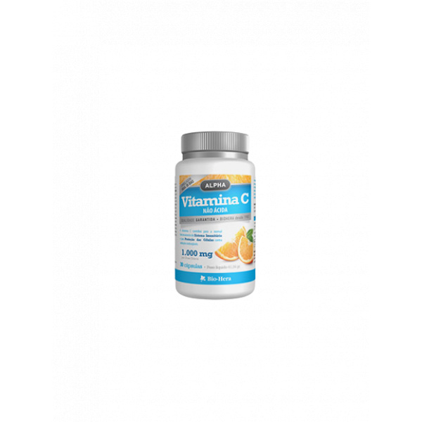 Alpha Vitamina-C nao acida1000 mg 30 capsulas Bio-Hera